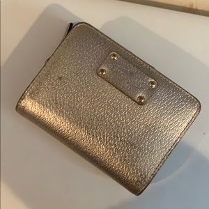 Gold Kate Spade wallet